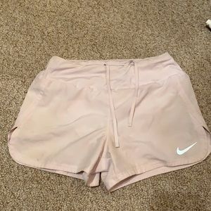 Light Pink Nike DryFit Running Shorts